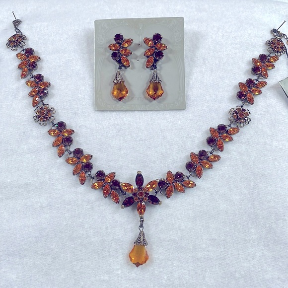Kenny Ma vintage style necklace with earrings